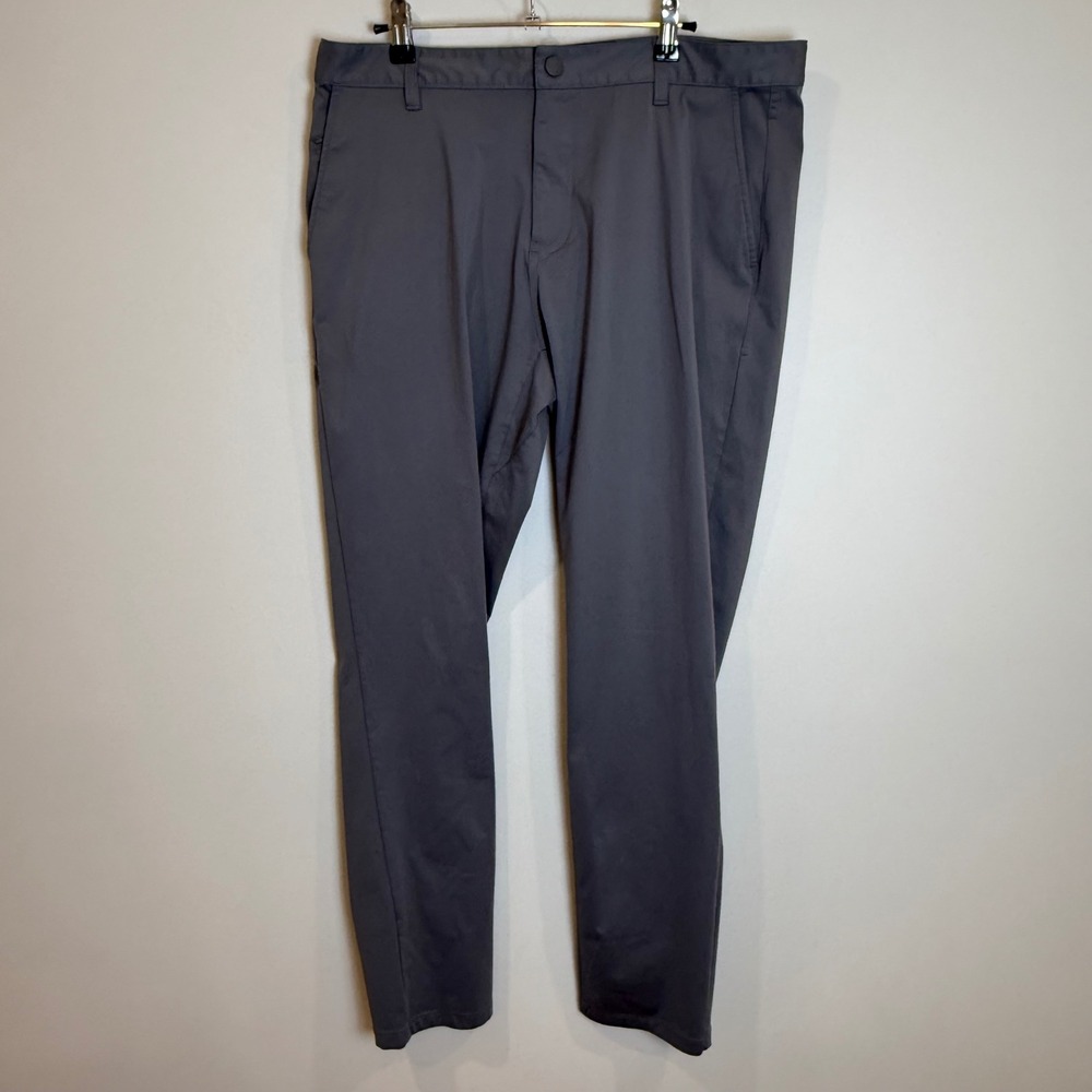 RHONE Mens Gray Performance Dress Pants Size 35 Built in Vietnam